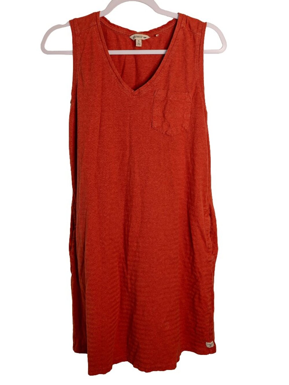 Toad&Co. Orange Casual Sleeveless Dress - Organic - Size Small